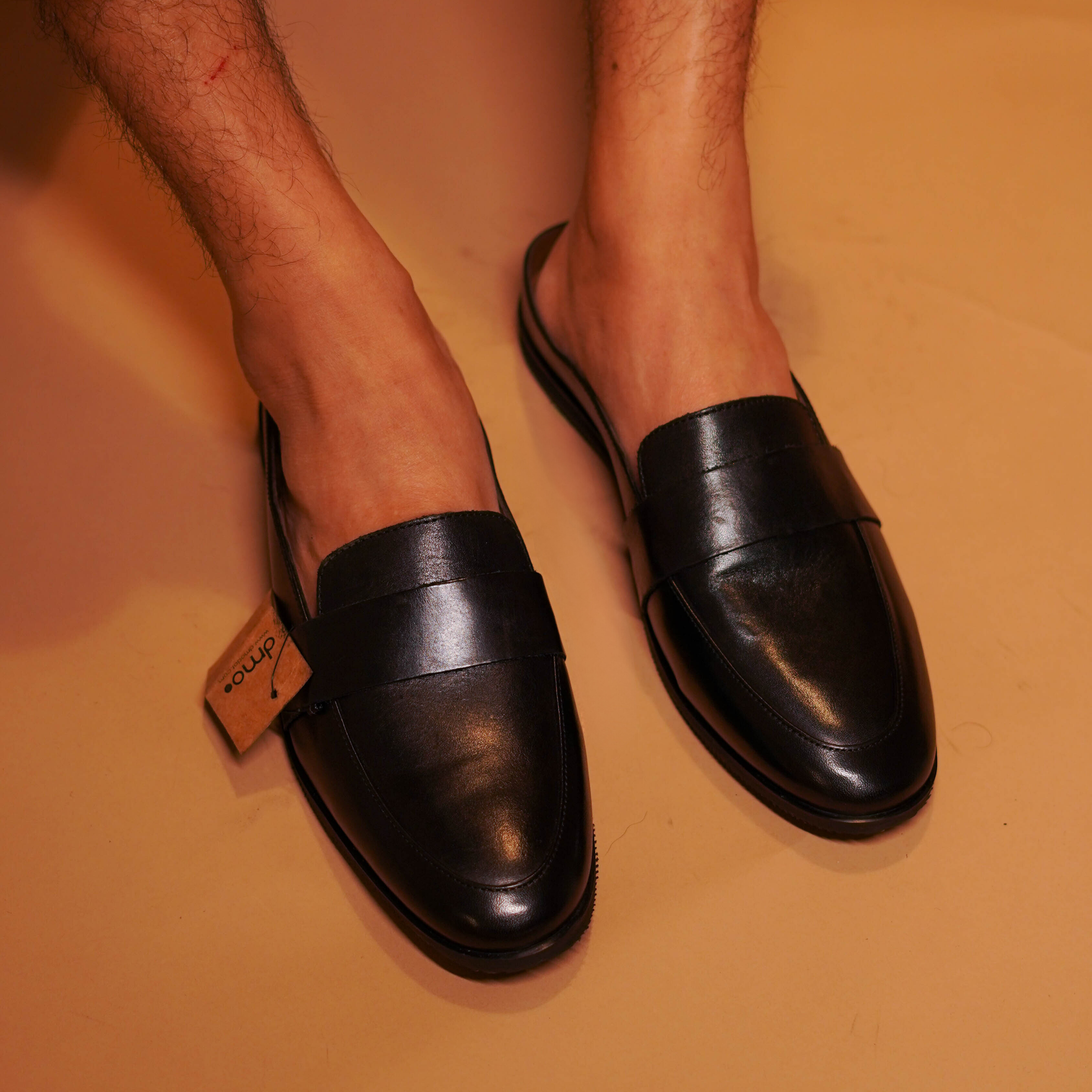 Hoffler Nera | Sleek black leather mules